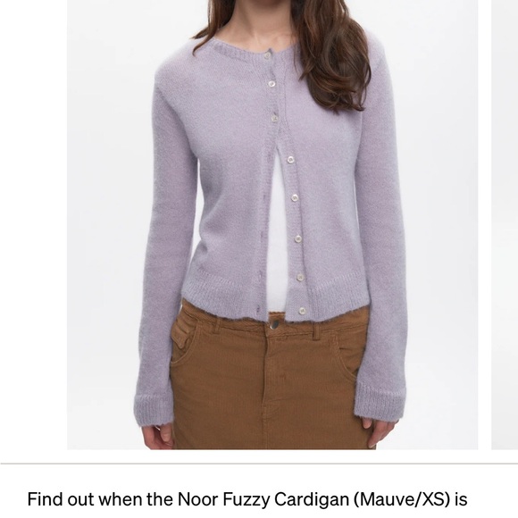 KOTN Sweaters - KOTN Mauve Button-Up Cardigan